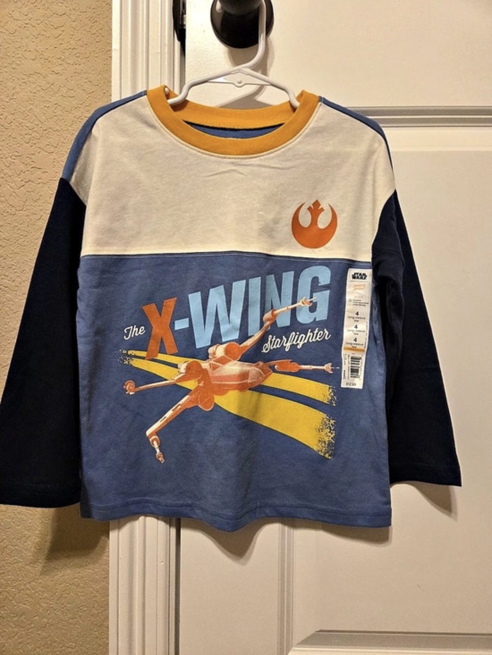 Star Wars Jumping Beans Long Sleeve Tee Boys 4 NWT